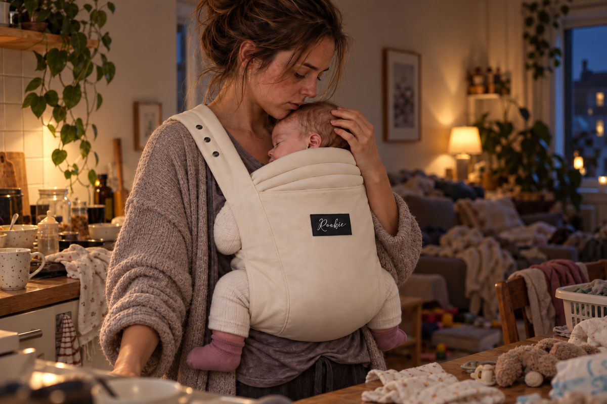 Baby krank? Warum Tragen bei Fieber und Erkältung so gut tut