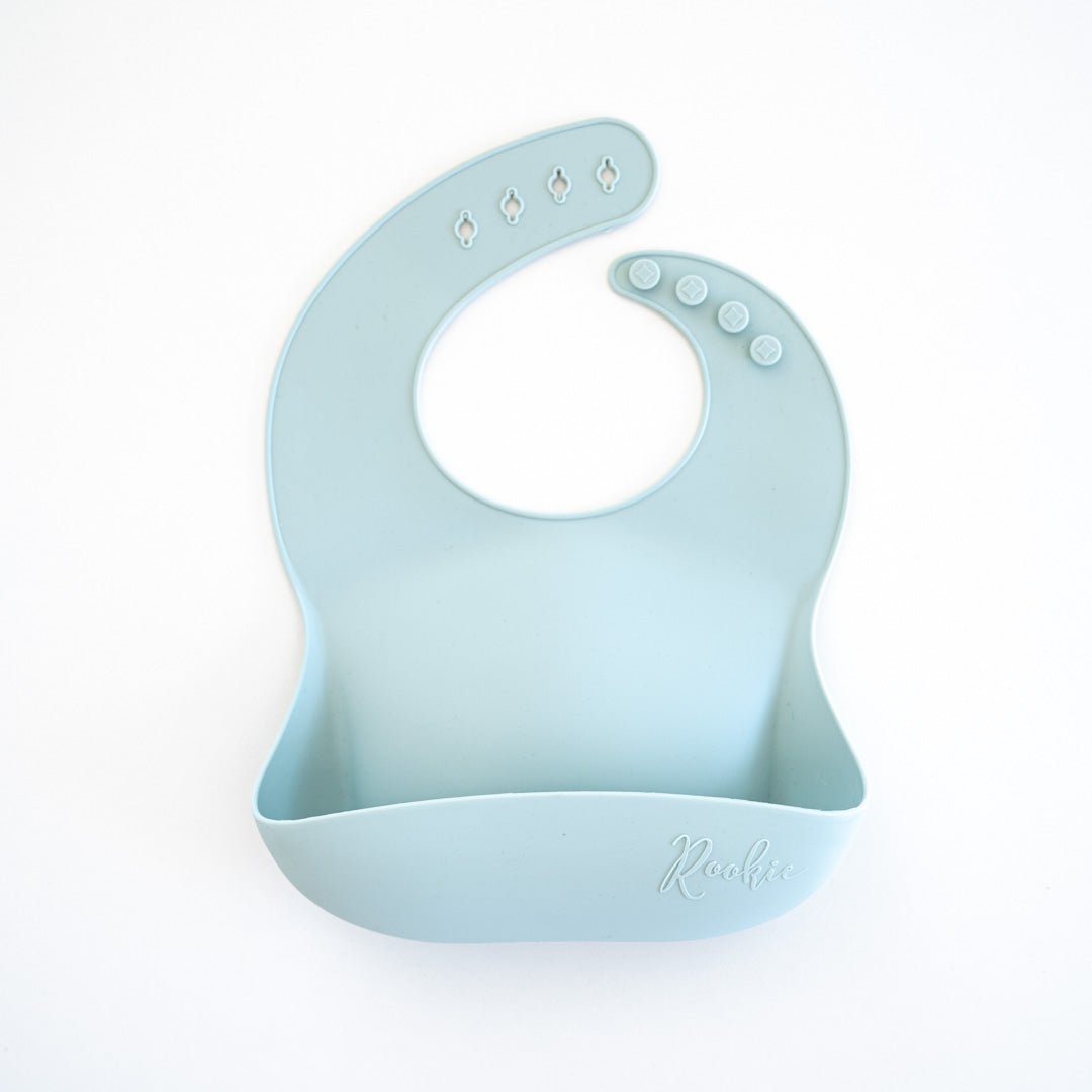 Silikon Babylätzchen mit Auffangschale Türkis - ROOKIE Image principale du produit