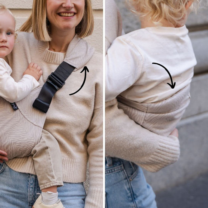 Hip Carrier – Zebra Beige Zweitbild
